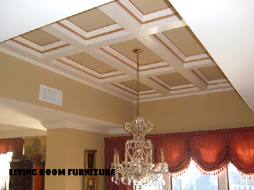 living room ceiling design on Living Room Furniture  Wood Ceiling Design