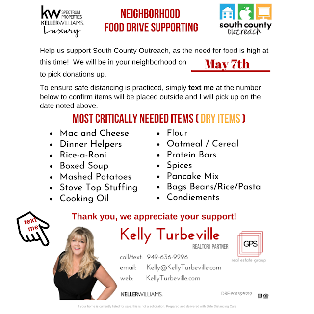 Portola Hills Food Drive by Realtor Kelly Turbeville