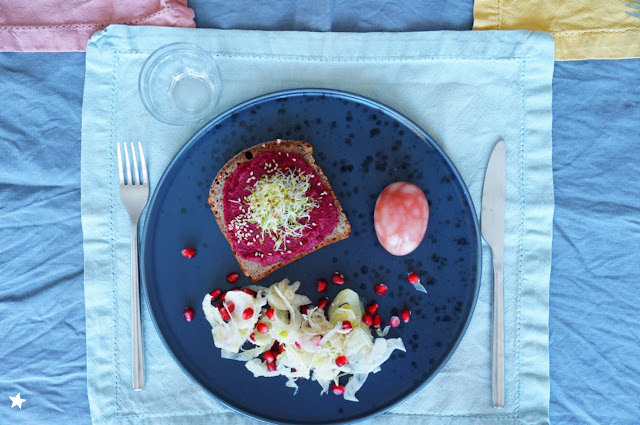 assiette complète colorée