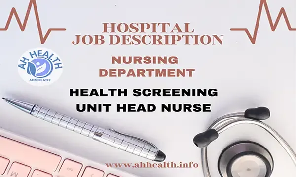 Job description for Health Screening Unit Head Nurse