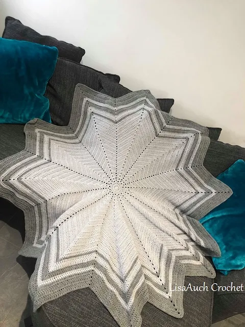 crochet baby blanket ripple star 12 point star crochet blanket free pattern