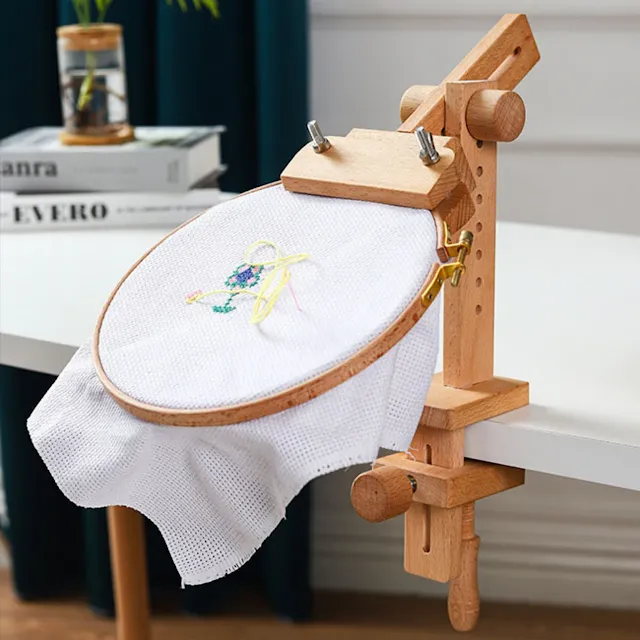 adjustable embroidery hoop holder