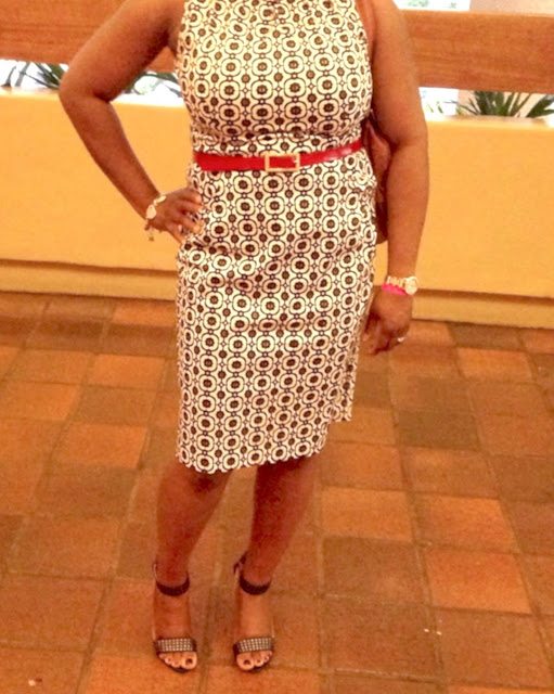 Dress - Nine West via TJ Maxx, Sandals - Target (Love this) , Belt ...