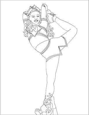 Cheerleader Coloring Pages