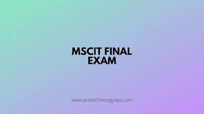 MSCIT Final Exam