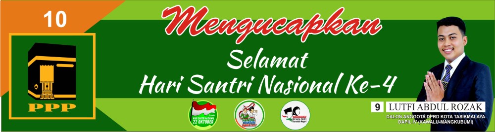 Download Gratis Spanduk Hari Santri Nasional 2018 Format 