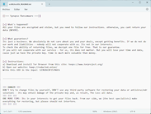 Synapse (Ransomware)