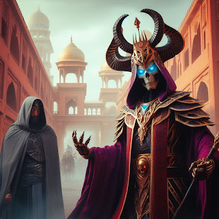 Kel'Thuzad (World of Warcraft) visits the city of Roses (Black Company) and sees the wizard Silent (The Black Company)