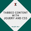 Tabs chuyển nội dung với CSS và Javascript