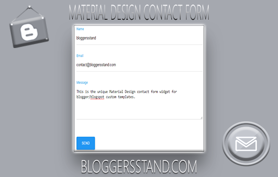 How To Add Material Design Contact Form In Blogger How To Add Material Design Contact Form In Blogger