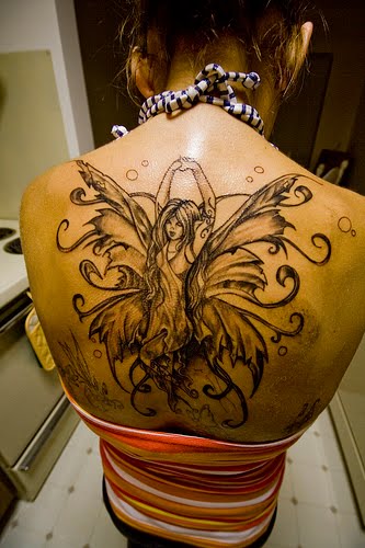 Fairy Tattoos on back