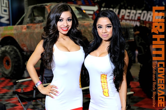 One Big Show, Two Sweet Girls, 4 Wheels Parts - Cecilia Juarez and Friend at #DUBShow 2016 