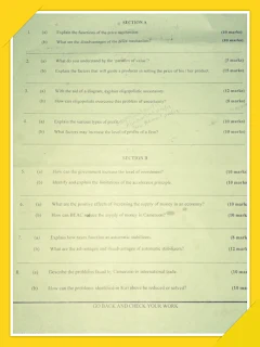 Free Download: Advanced  2022 Cameroon GCE Economics paper 2 past question/Answer