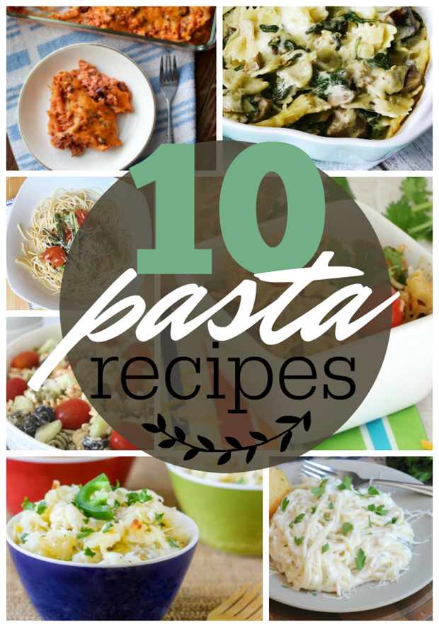 10 Pasta Recipes at GingerSnapCrafts.com #pasta #recipes #gingersnapcrafts