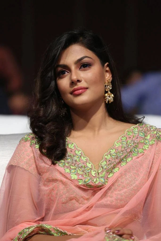 Visakhapatnam Beautiful Telugu Girl Stills In Pink Dress Anisha Ambrose