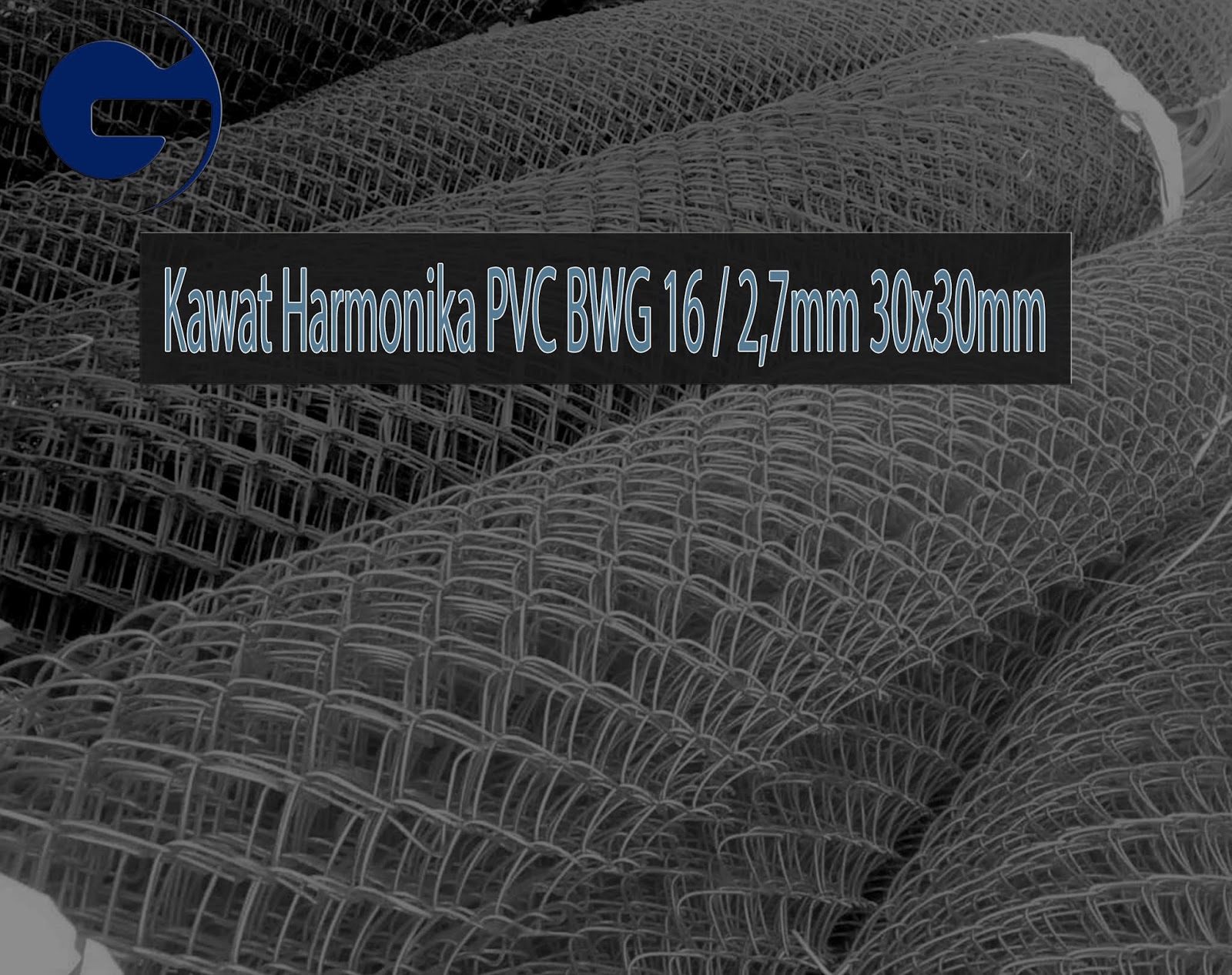 Jual Kawat Harmonika PVC SNI BWG 16/2,7mm 30x30mm