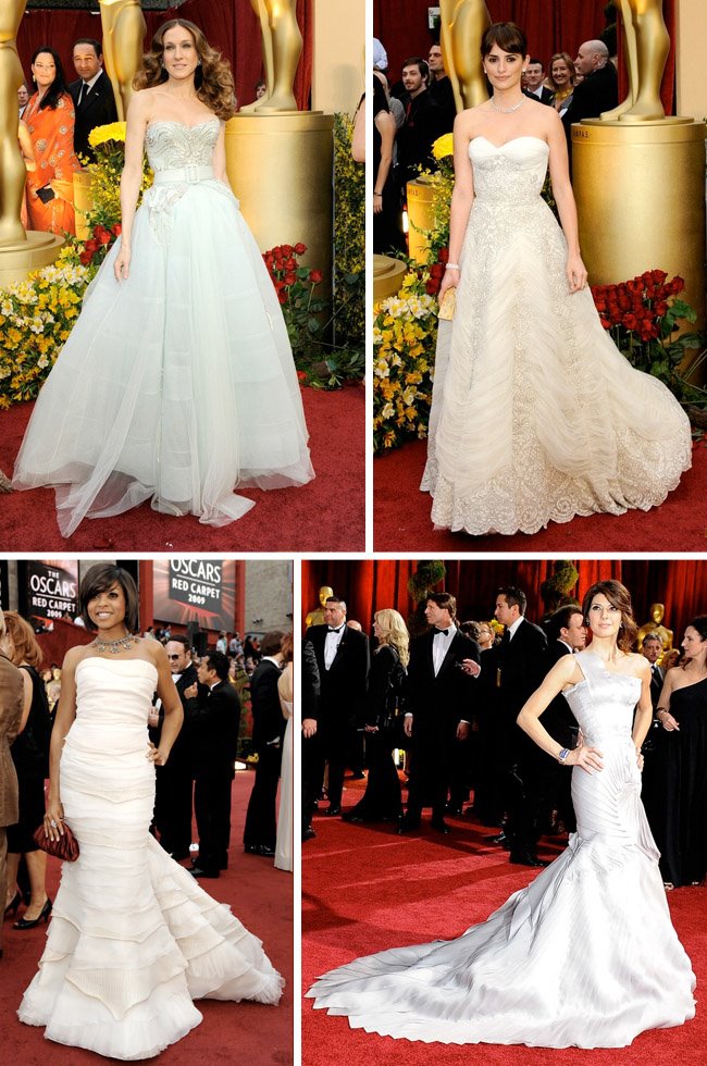 penelope cruz oscar dress. White Oscar Dresses