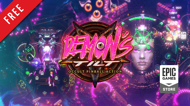 demon's tilt free pc game epic store 2019 indie arcade pinball game wiznwar flarb, llc