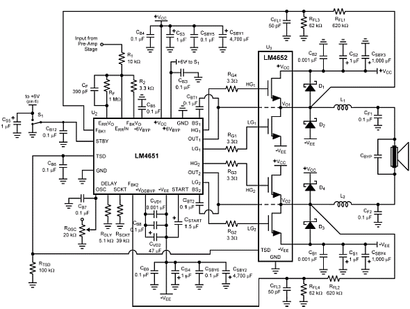 LM4652 Class  D  Amplifier 
