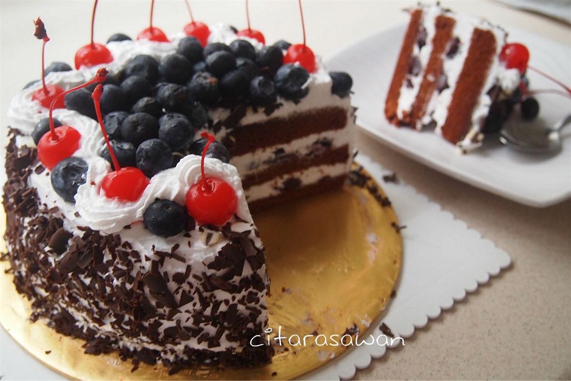 Kek Black Forest / Black Forest Cake ~ Resepi Terbaik