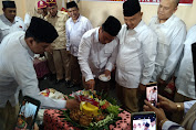 HUT ke 15 Tahun, DPC Gerindra Prabumulih Gelar Syukuran dan Potong Tumpeng