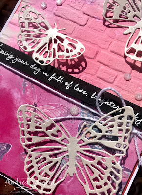 A personally designed card based on a card sketch challenge, using Stampin' Up!'s Butterfly Brilliance bundle.