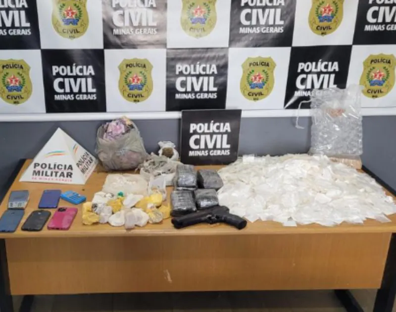 Polícia apreende grande quantidade de droga em Santo Antônio do Amparo