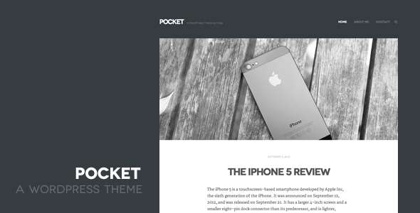 Pocket WordPress Theme - Personal Blog / Magazine