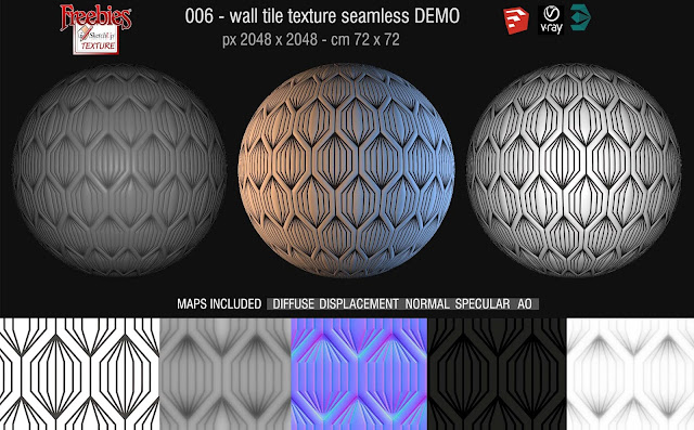 06 - wall tile texture seamless and maps demo