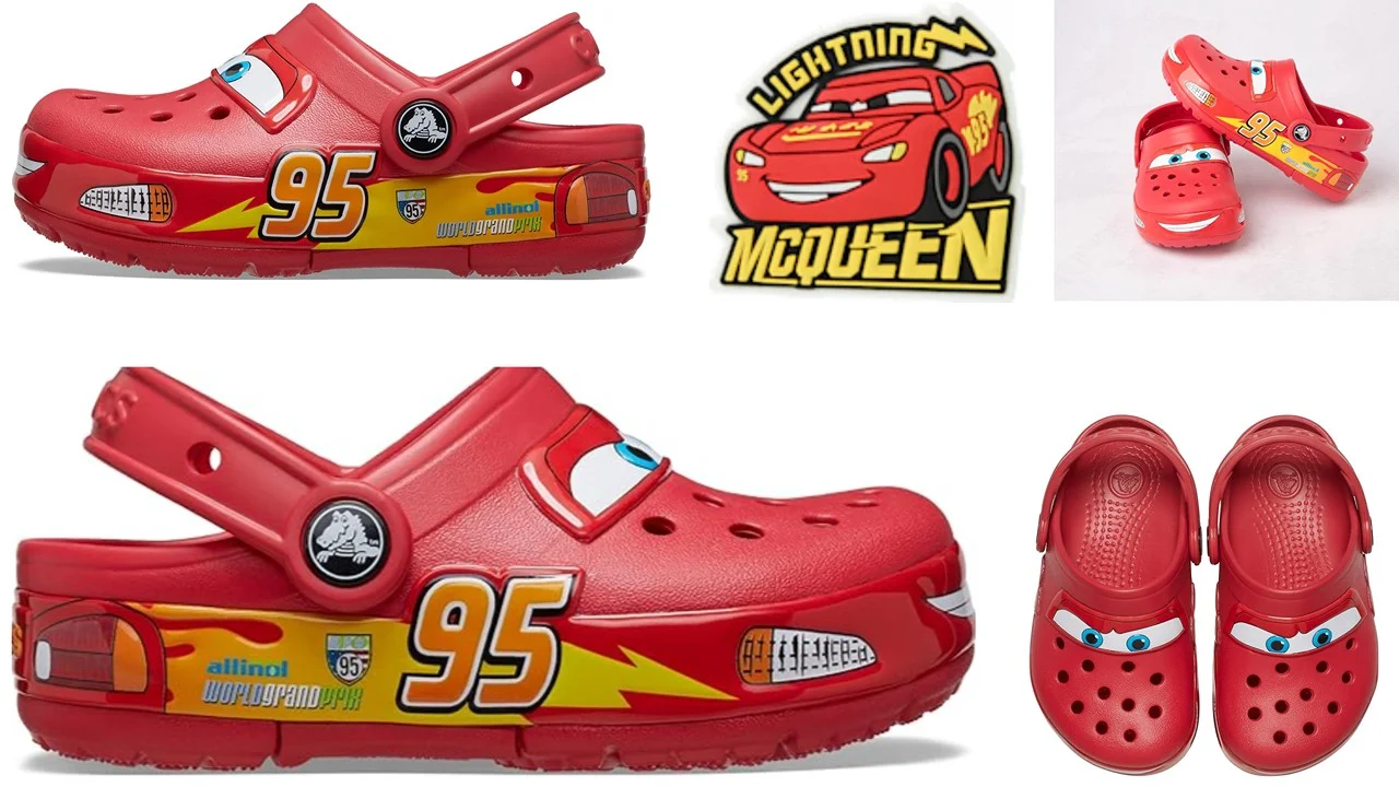 Lightning-McQueen-Crocs-for-adults-and-kids