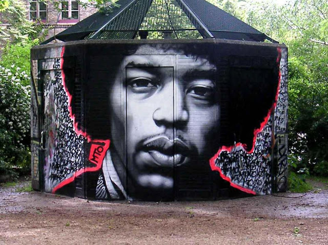 Jimi Hendrix, Graffiti Art, Street Art, Murals