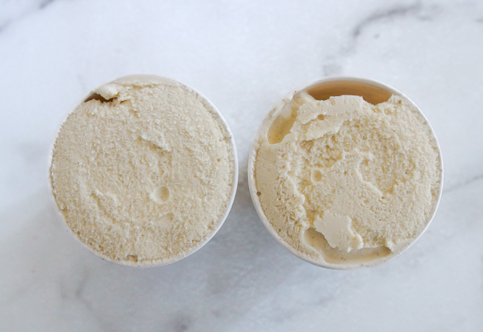 2 vanilla bean ice cream pints