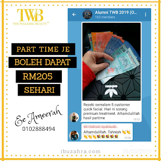 Twb, the walking beauty, Kuantan, terengganu, Pahang, mobile spa, spa bergerak, kerja part time 