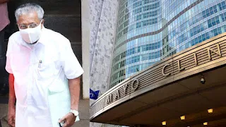 Picture of chief minister of Kerala Pinarayi Vijayan in  front of Mayo Clinic in USA after his treatment.