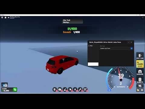 Roblox Drive World Script (AutoFarm, 400k Every Hour)