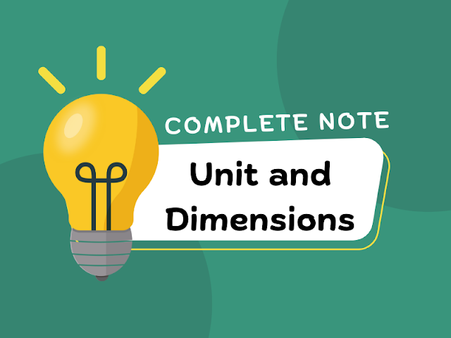 Units and Dimensions