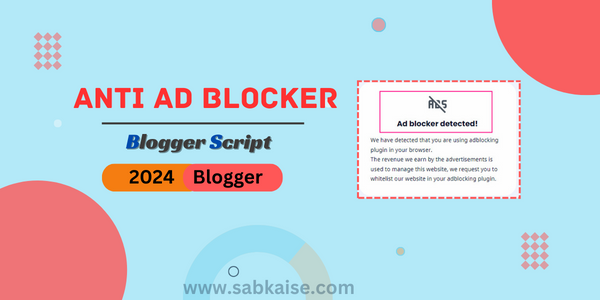 How To  Install Latest Anti Adblock Script For Blogger 