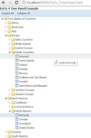 ExtJs 4 Tree Panel example using Java Servlet JSON response and MySQL