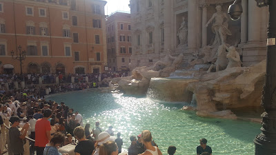 italy, rome, trevi foiuntain, fontana de trevi, coin, wish