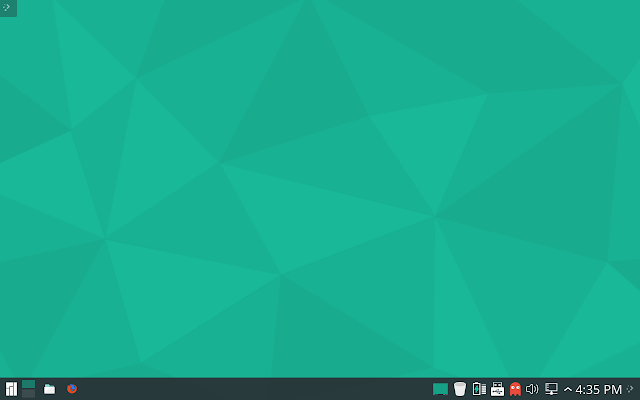 Manjaro KDE desktop - First impression