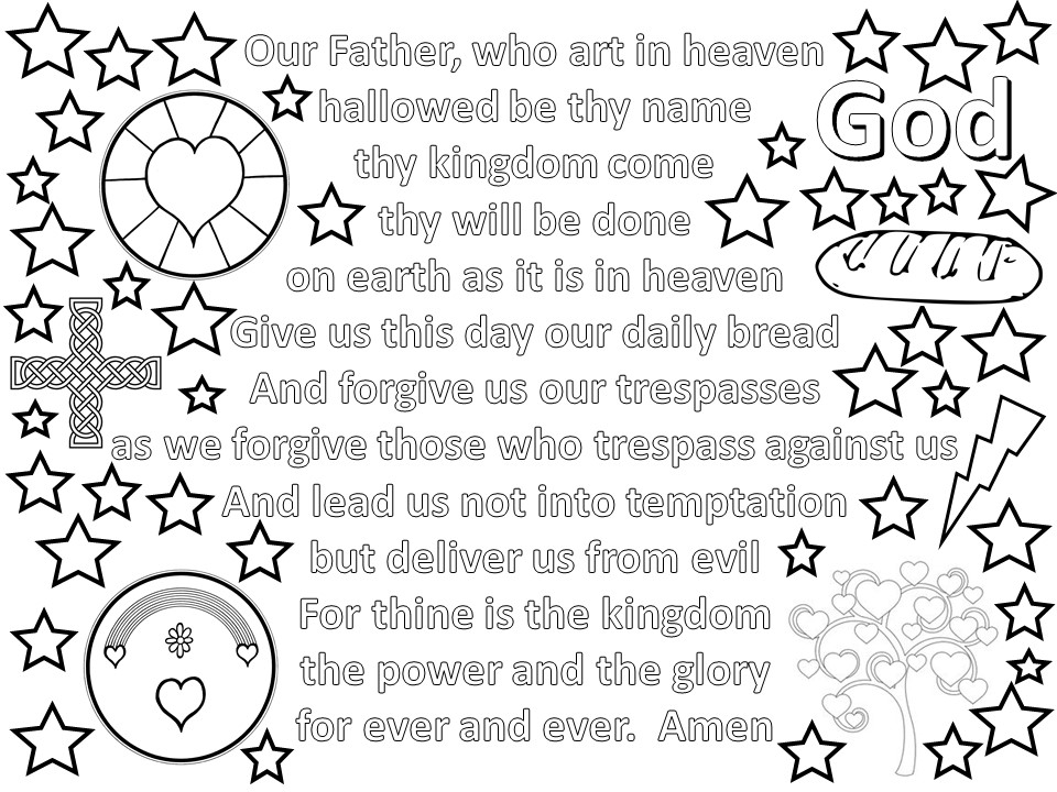 Coloring Pages For The Lord's Prayer 2