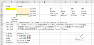 CAMBIAR y SI.CONJUNTO en validaciones de datos