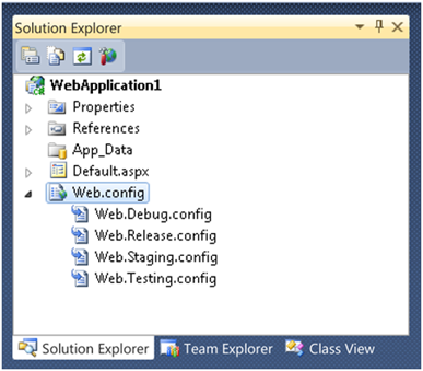 web.config transform