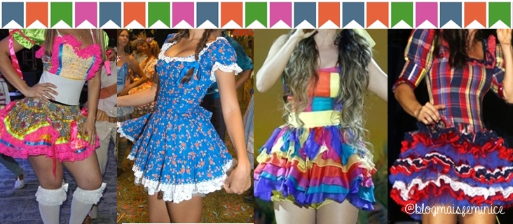 Looks para festas caipiras e Juninas