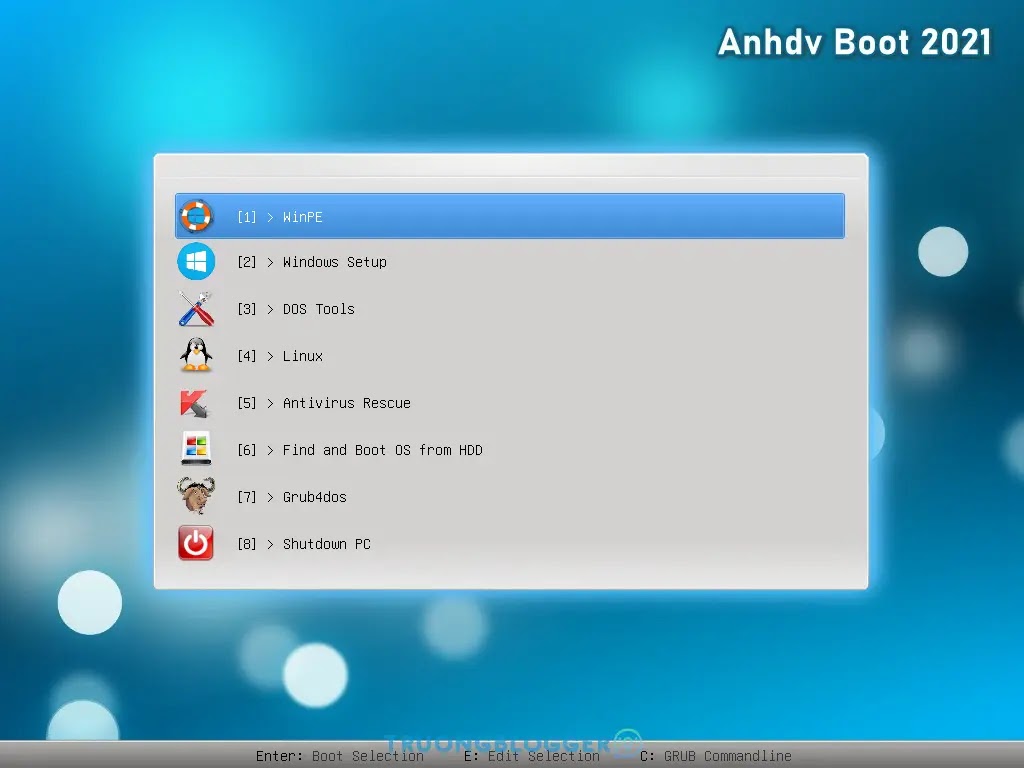 Anhdv Boot - Bộ công cụ cứu hộ máy tính chuyên nghiệp