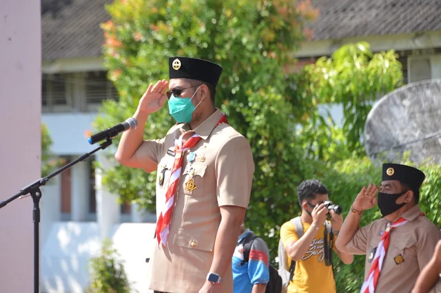 Bupati Sinjai Pimpin Apel Besar Peringatan Hari Pramuka Ke-59