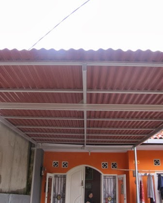  Canopy  bajaringan dengan atap Gogreen Canopy  dan atap 