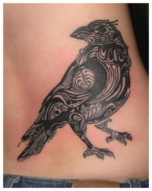Negative Meaning of Crow Tattoos In many places crow always associated with
