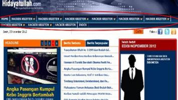 Pengumuman : Situs Hidayatullah.com Diretas Hacker Kristen