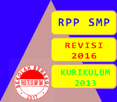 Contoh RPP Revisi 2016 Semua Mata Pelajaran Kurikulum 2013 SMP/MTs